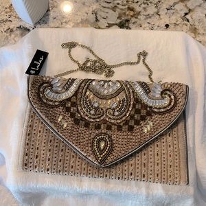 Lulus Gold Studded Bag.. like New with tag… never used